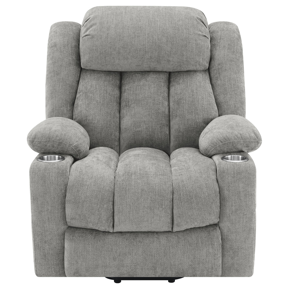 Houston - Upholstered Power Lift Recliner - Gray