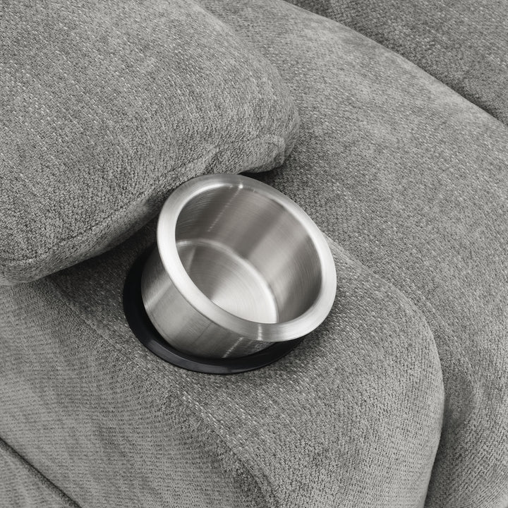 Houston - Upholstered Power Lift Recliner - Gray