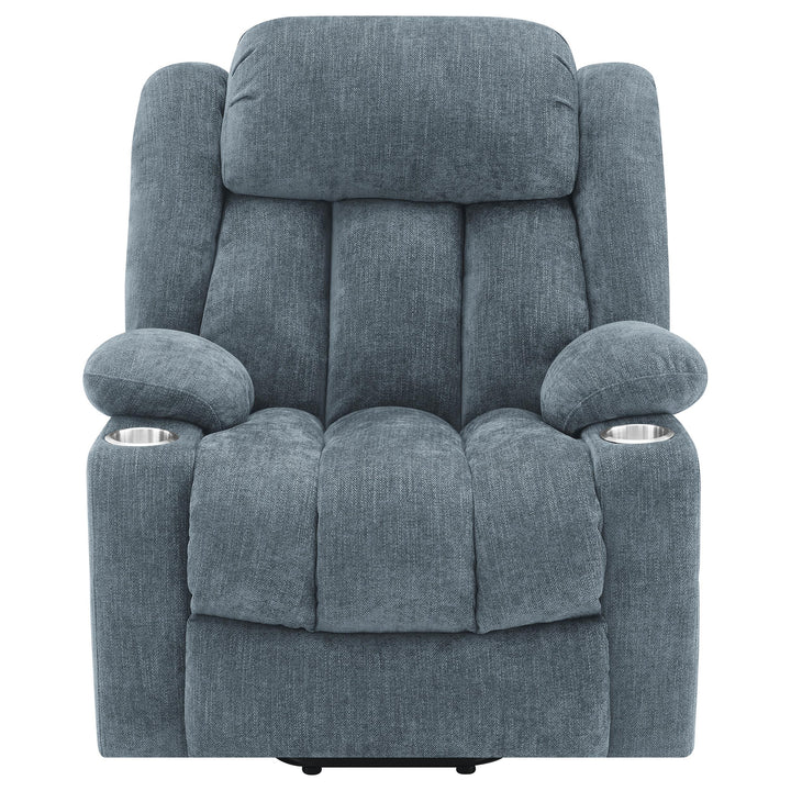 Coaster Furniture 602294P Houston Upholstered Power Lift Recliner Slate Blue