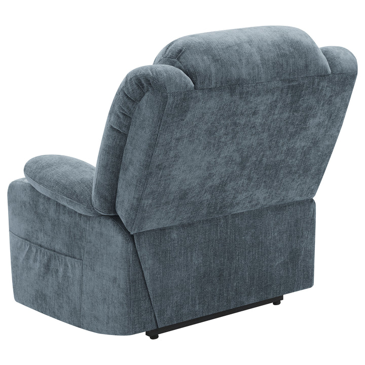 Houston - Upholstered Power Lift Recliner - Slate Blue