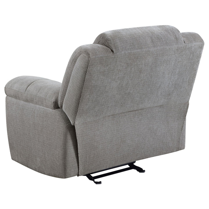 Coaster Furniture 602553 Gilson Chenille Upholstered Glider Recliner Chair Grey