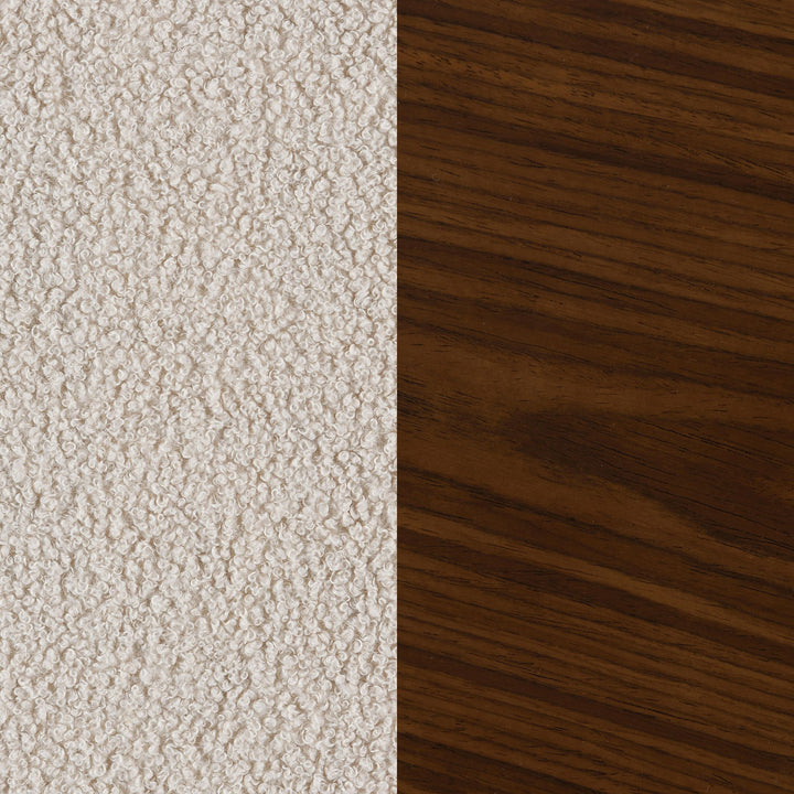 Coaster Furniture 602625 Paige Boucle Upholstered Mid Back Rocking Chair Beige