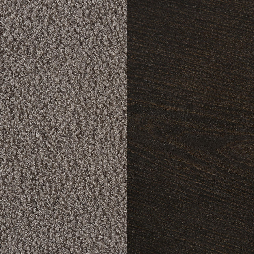 Coaster Furniture 602626 Paige Boucle Upholstered Mid Back Rocking Chair Taupe