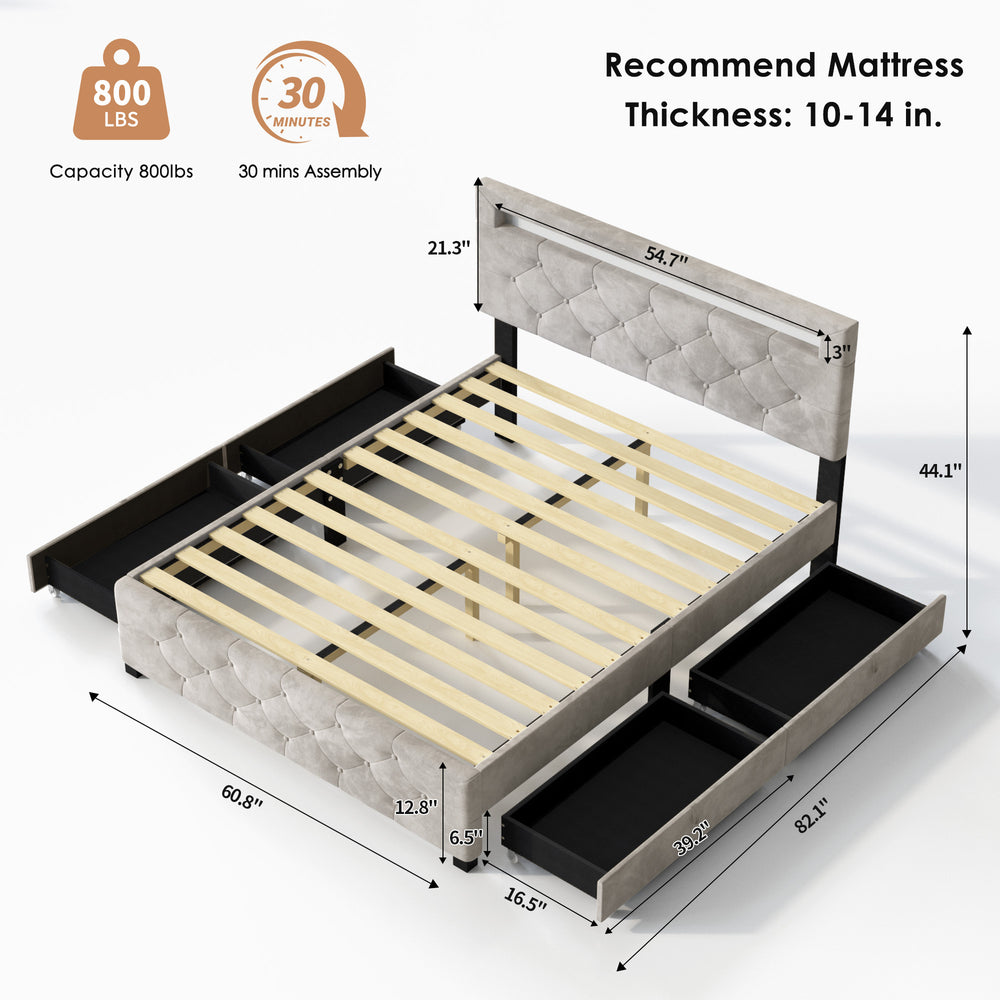 queen-size-upholstered-platform-bed-frame-with-4-drawers-and-led-light