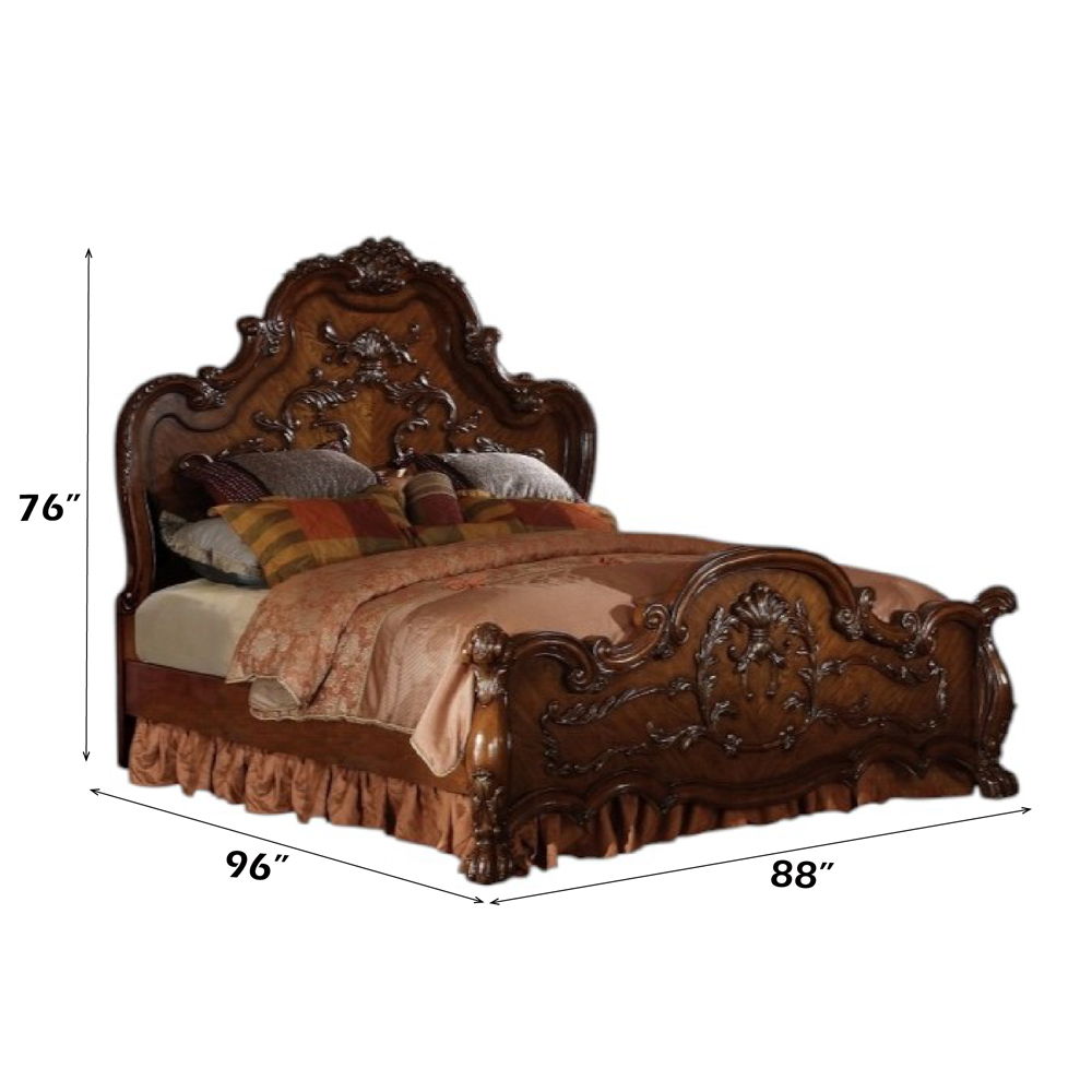 Dresden - California King Bed - Cherry Oak
