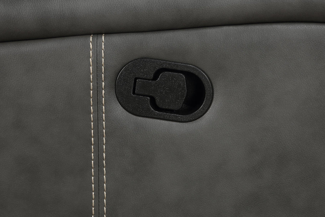 Coaster Furniture 603192 Raelynn Upholstered Track Arm Motion Loveseat Grey