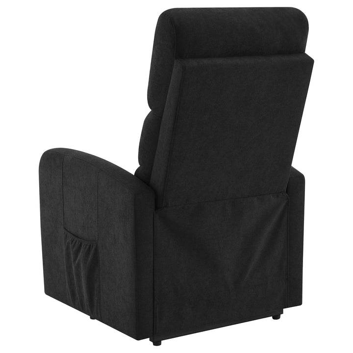 Coaster Furniture 603235P Amsdell Upholstered Power Lift Recliner with Remote Black