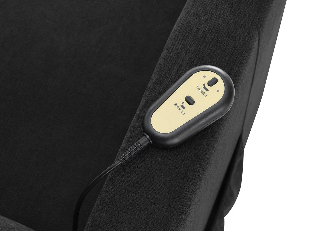 Coaster Furniture 603235P Amsdell Upholstered Power Lift Recliner with Remote Black