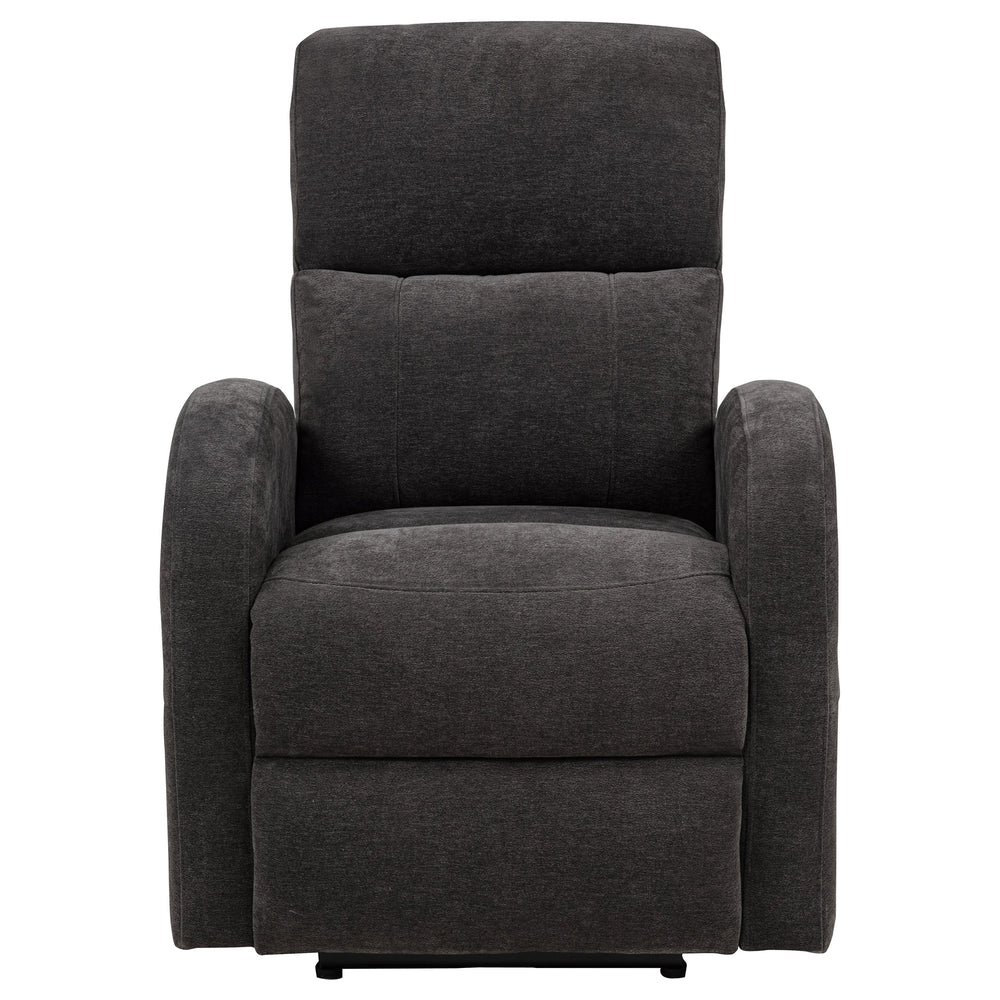 Grant - Fabric Upholstered Power Recliner Chair - Charcoal Gray