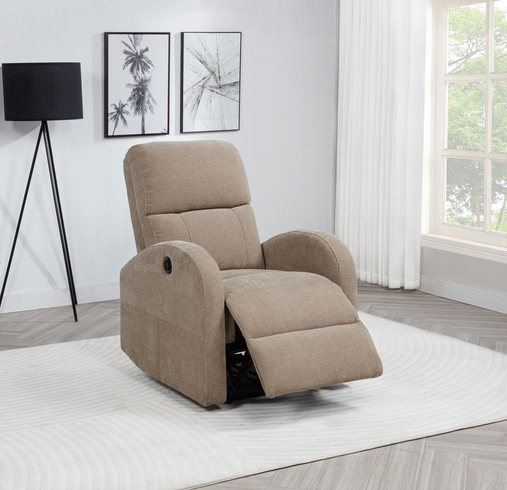 Grant - Fabric Upholstered Power Recliner Chair - Camel
