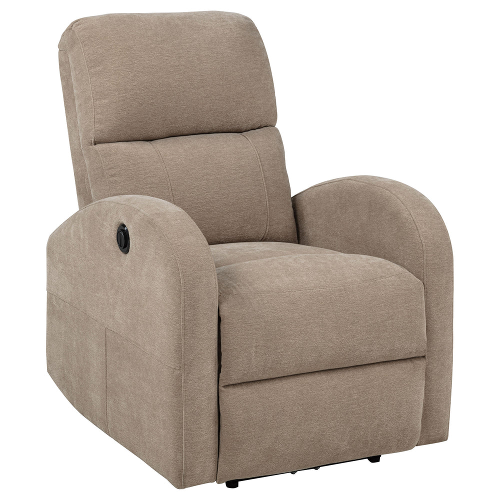 Grant - Fabric Upholstered Power Recliner Chair - Camel