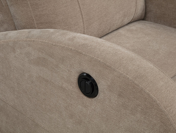 Grant - Fabric Upholstered Power Recliner Chair - Camel