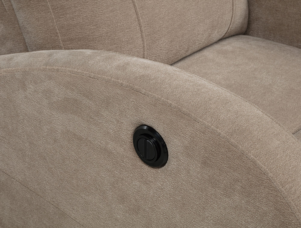 Grant - Fabric Upholstered Power Recliner Chair - Camel