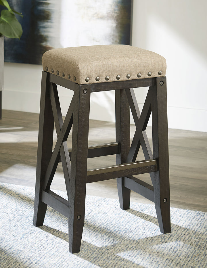 Modus Furniture 7Yc968U Yosemite Solid Wood Upholstered Bar Stool In Cafe