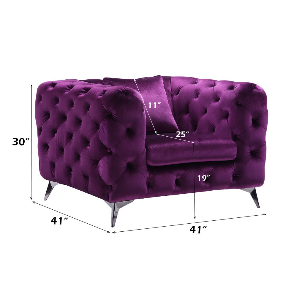 Atronia - Chair - Purple Velvet