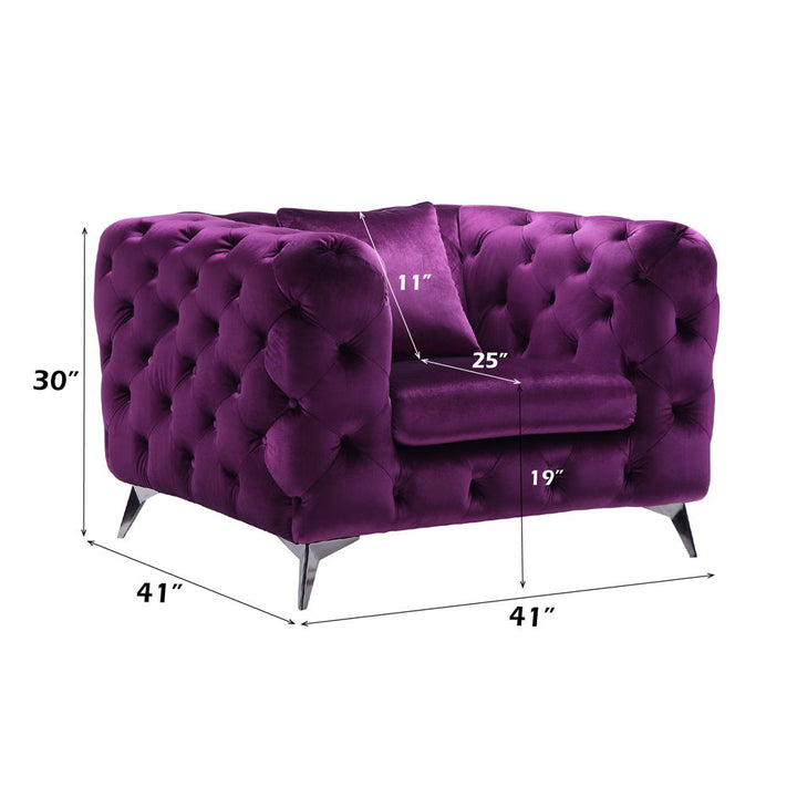 Atronia - Chair - Purple Velvet
