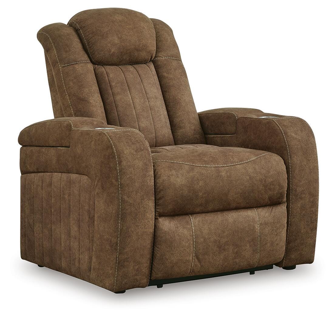 Wolfridge Power Recliner - Dark Brown (1)