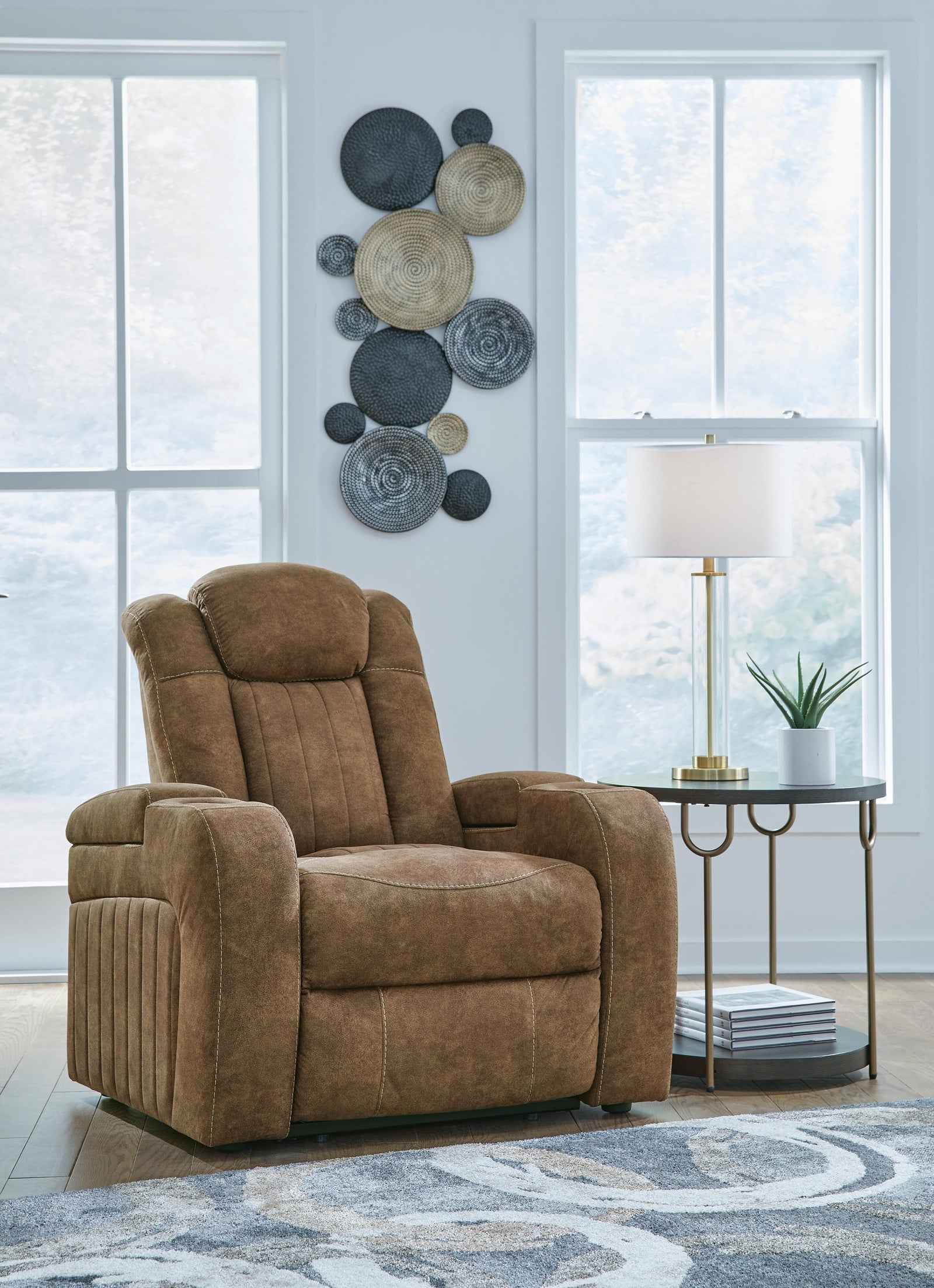 Wolfridge Power Recliner - Dark Brown (2)