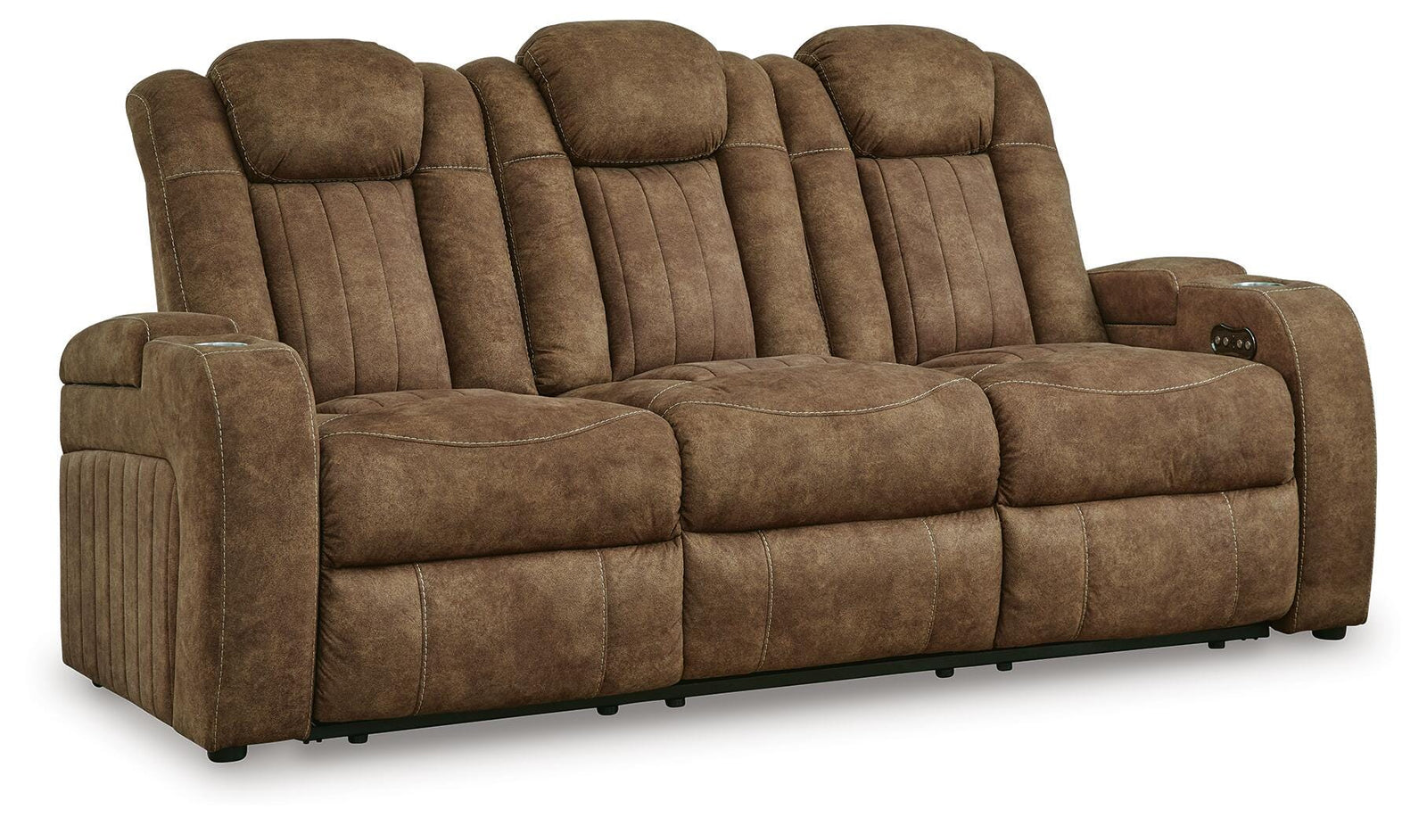 Wolfridge Power Reclining Sofa - Dark Brown (1)