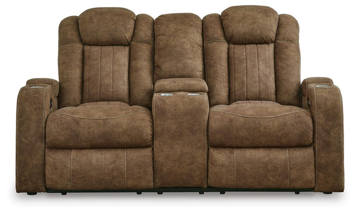 Wolfridge Power Reclining Loveseat - Dark Brown (4)