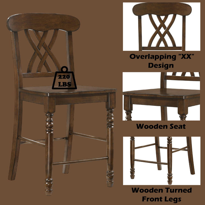 Dylan - Counter Height Chair Set of 2) - Walnut