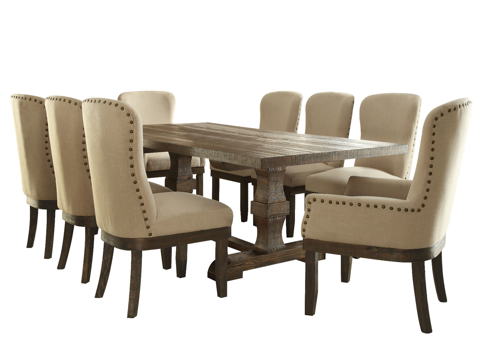 Landon Dining Table with Leaf in Salvage Brown
