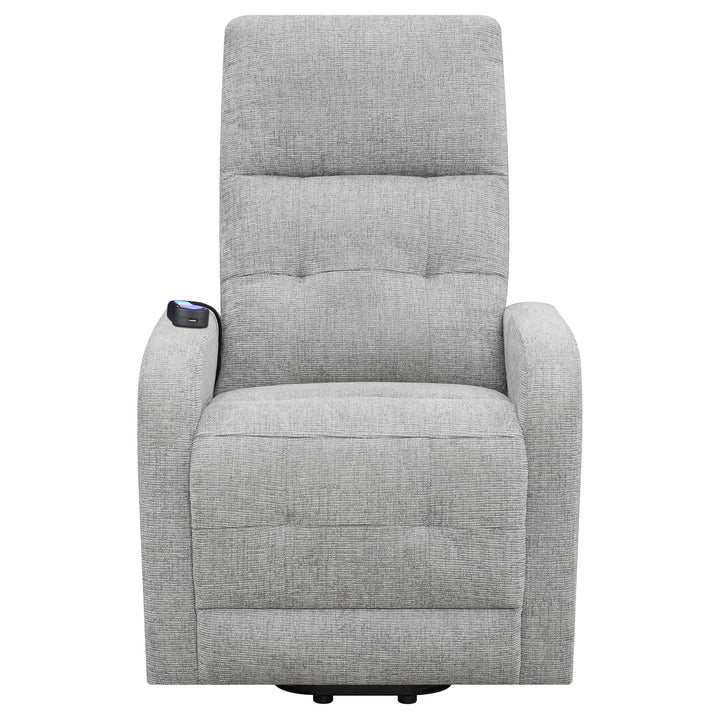 Coaster Furniture 609402P Howie Upholstered Power Lift Massage Chair Grey