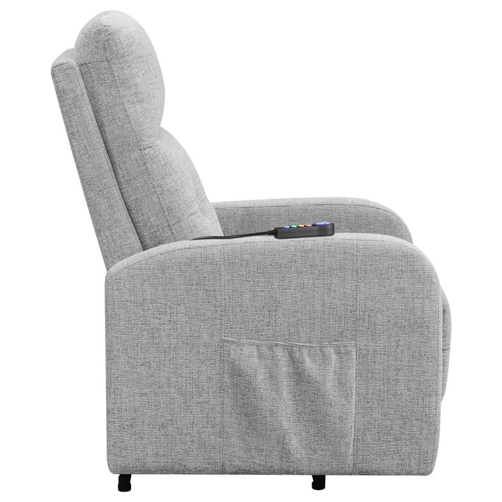 Coaster Furniture 609402P Howie Upholstered Power Lift Massage Chair Grey