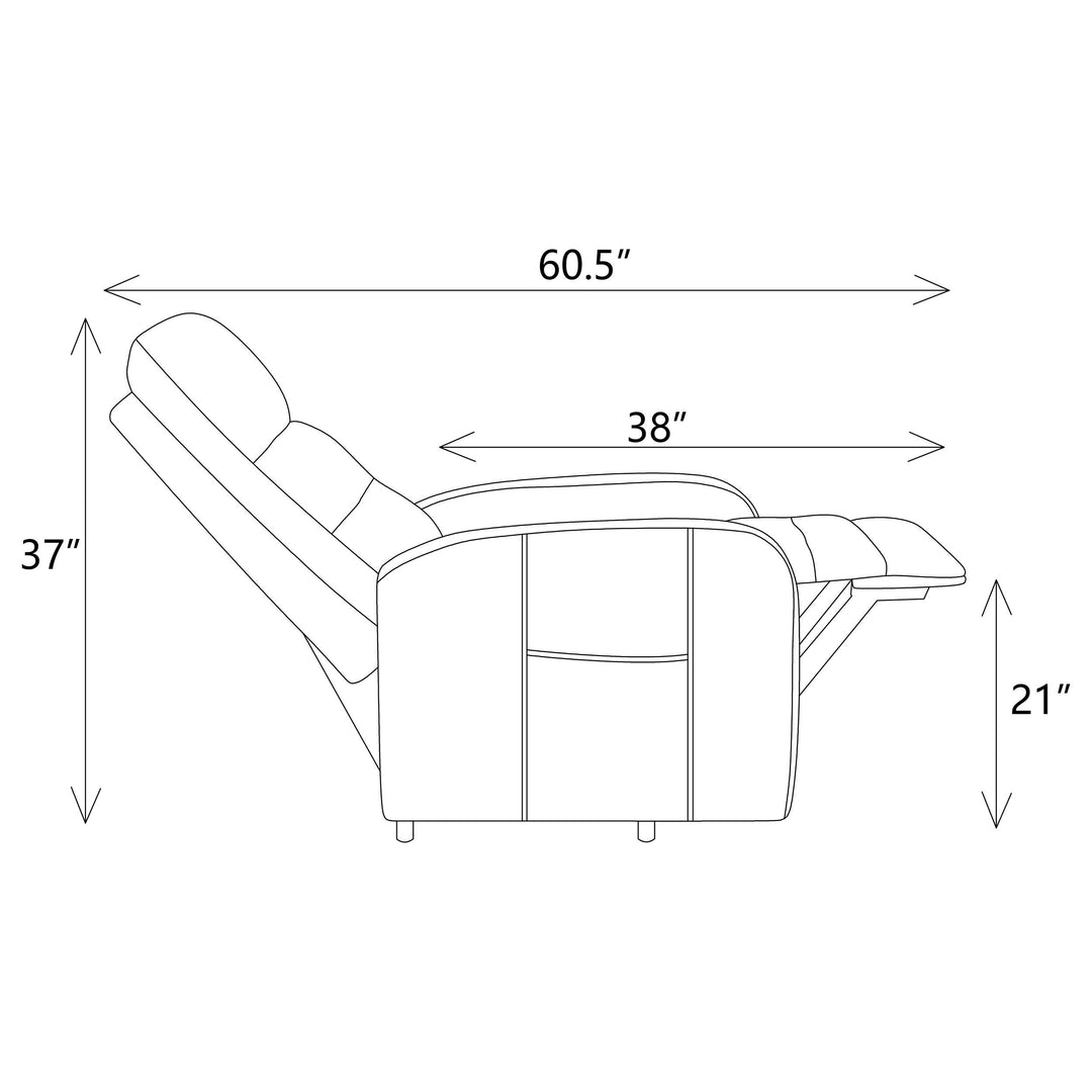 Coaster Furniture 609402P Howie Upholstered Power Lift Massage Chair Grey