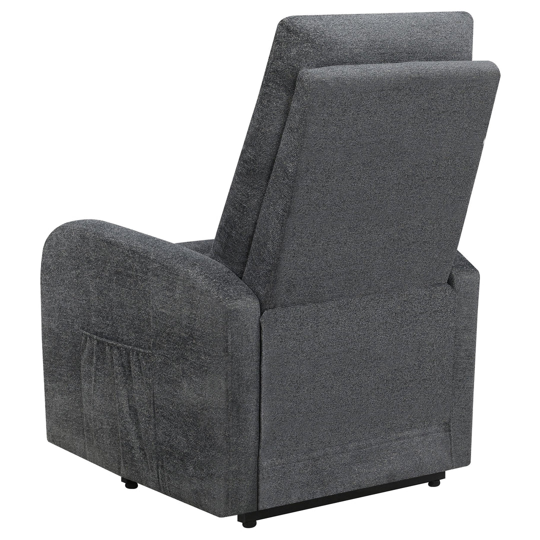 Coaster Furniture 609403P Howie Upholstered Power Lift Massage Chair Charcoal
