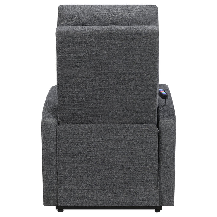 Coaster Furniture 609403P Howie Upholstered Power Lift Massage Chair Charcoal