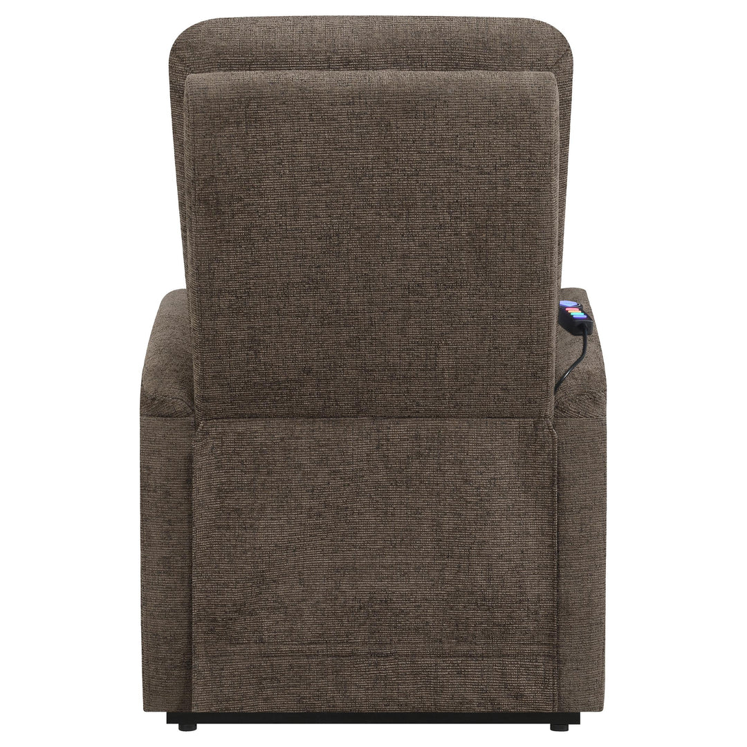 Coaster Furniture 609404P Henrietta Upholstered Power Lift Massage Chair Brown