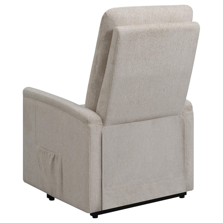 Coaster Furniture 609405P Henrietta Upholstered Power Lift Massage Chair Beige