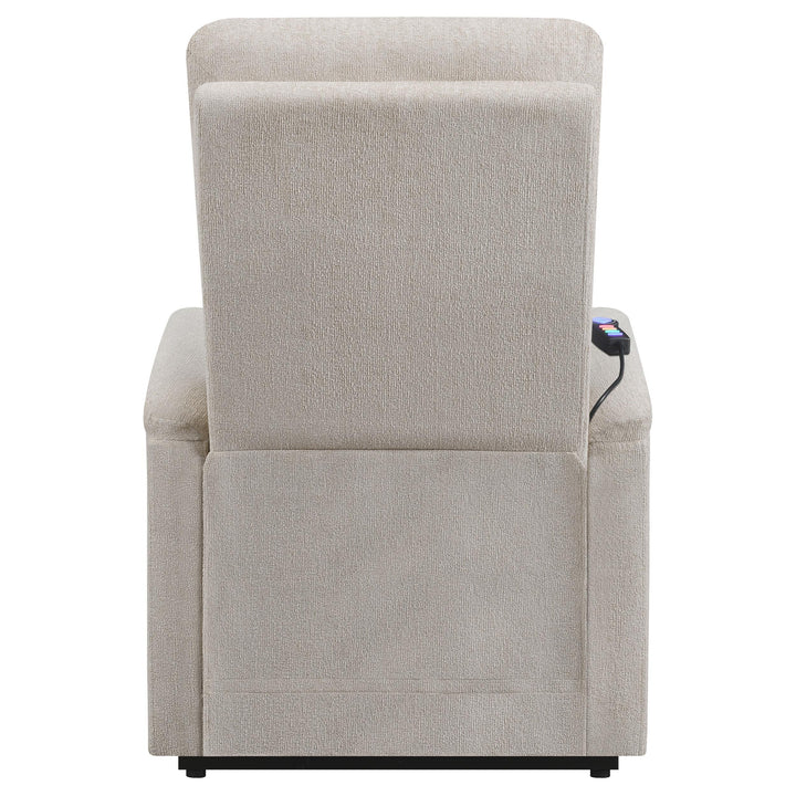 Coaster Furniture 609405P Henrietta Upholstered Power Lift Massage Chair Beige