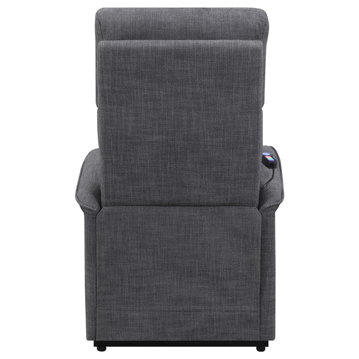 Coaster Furniture 609406P Herrera Upholstered Power Lift Massage Chair Charcoal