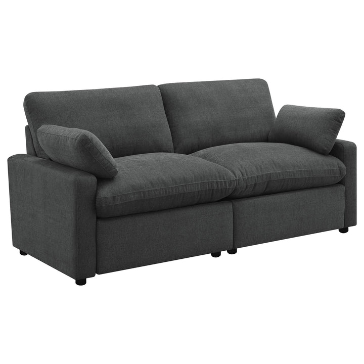 Coaster Furniture 609532P Collins Modular Power Loveseat Dark Grey