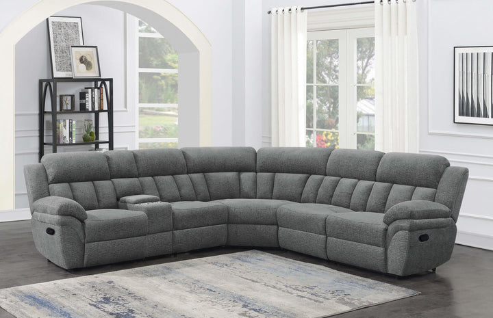 Coaster Furniture 609540 Bahrain 6-piece Modular Reclining Sectional Sofa Charcoal