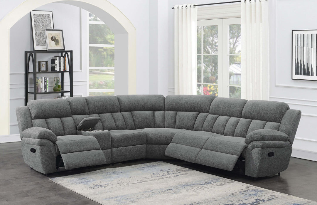 Coaster Furniture 609540 Bahrain 6-piece Modular Reclining Sectional Sofa Charcoal