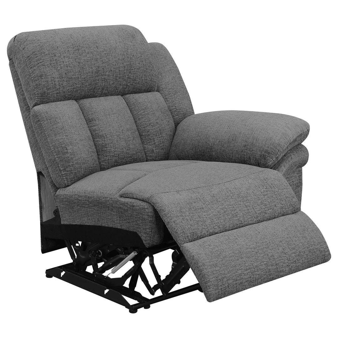 Coaster Furniture 609542 Bahrain Upholstered Motion Loveseat Charcoal