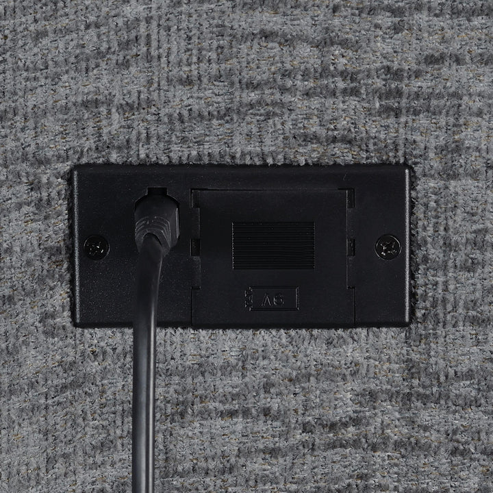 Coaster Furniture 609542 Bahrain Upholstered Motion Loveseat Charcoal