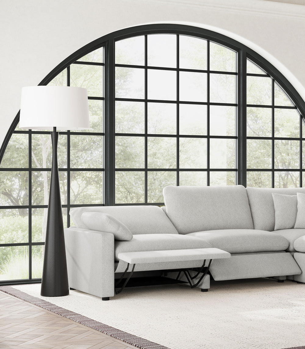 Collins - Modular Power Reclining Sectional Power Armless Chair - Gray