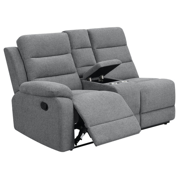 Coaster Furniture 609620 David Upholstered Reclining Sectional Sofa Smoke