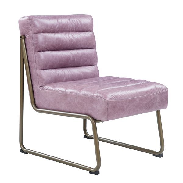 Loria - Accent Chair - Wisteria Top Grain Leather