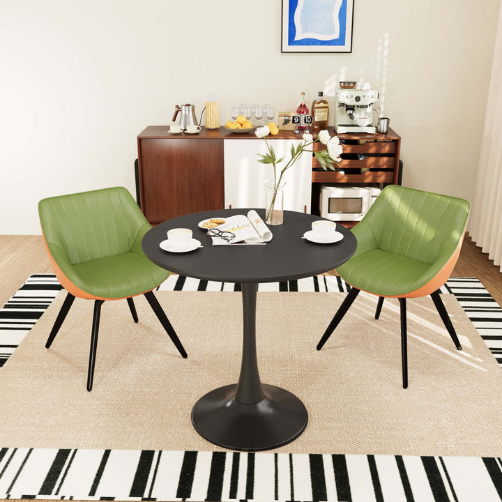 mid-century-modern-3-piece-round-tulip-dining-table-set-in-black-green