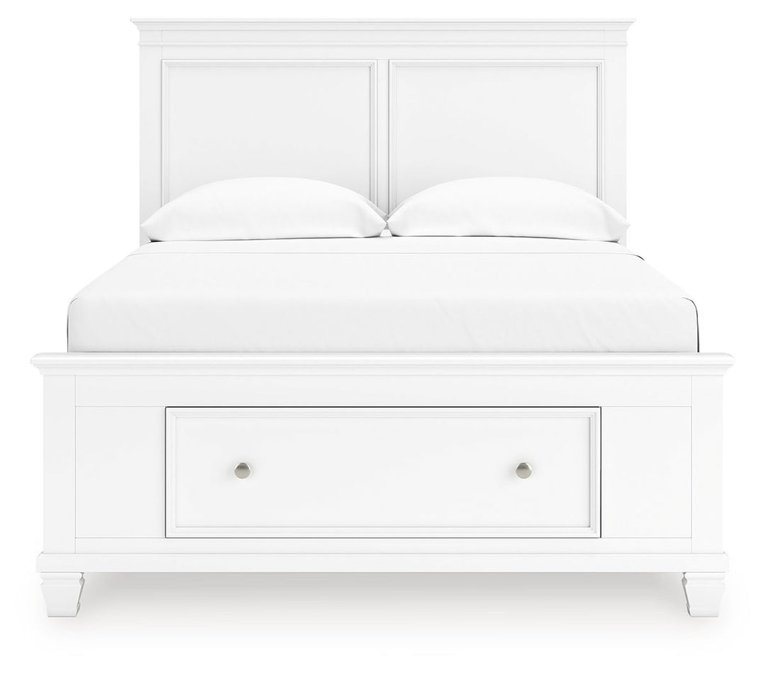 Fortman - Full Panel Storage Bed - White by Ashley Furniture product image