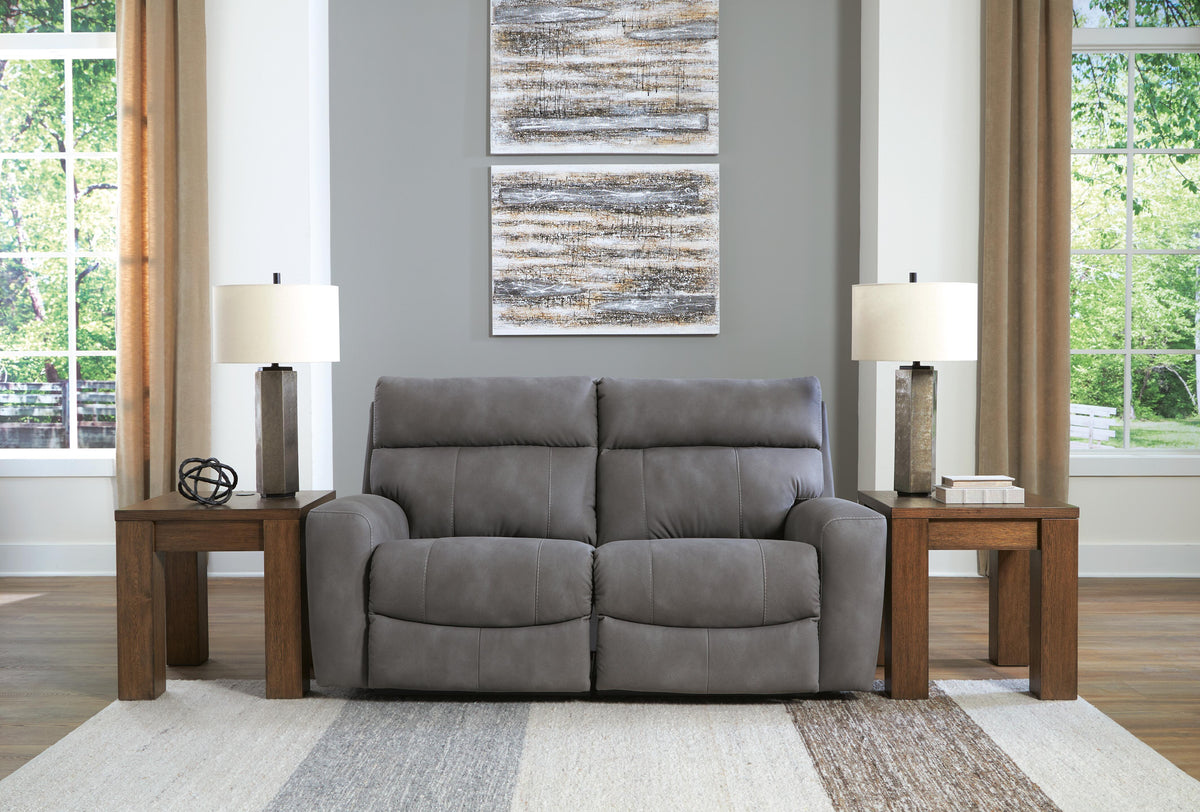 Next-Gen Durapella 2-Piece Power Reclining Sectional Loveseat - Slate (2)