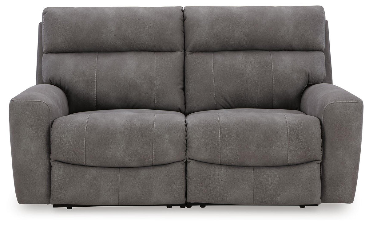 Next-Gen Durapella 2-Piece Power Reclining Sectional Loveseat - Slate (1)