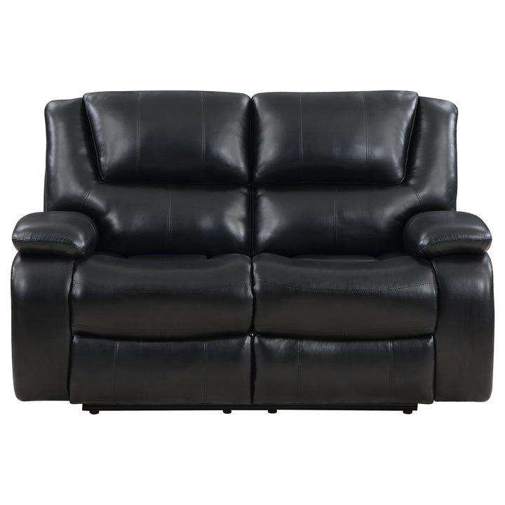 Coaster Furniture 610244-S2 Camila 2-piece Upholstered Motion Reclining Sofa Set Black