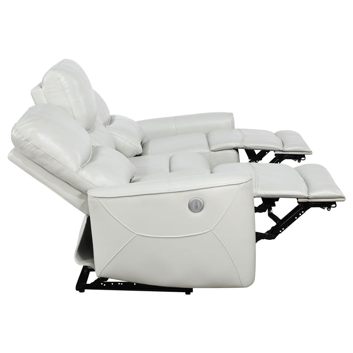Greenfield - Upholstered Power Reclining Sofa - Ivory