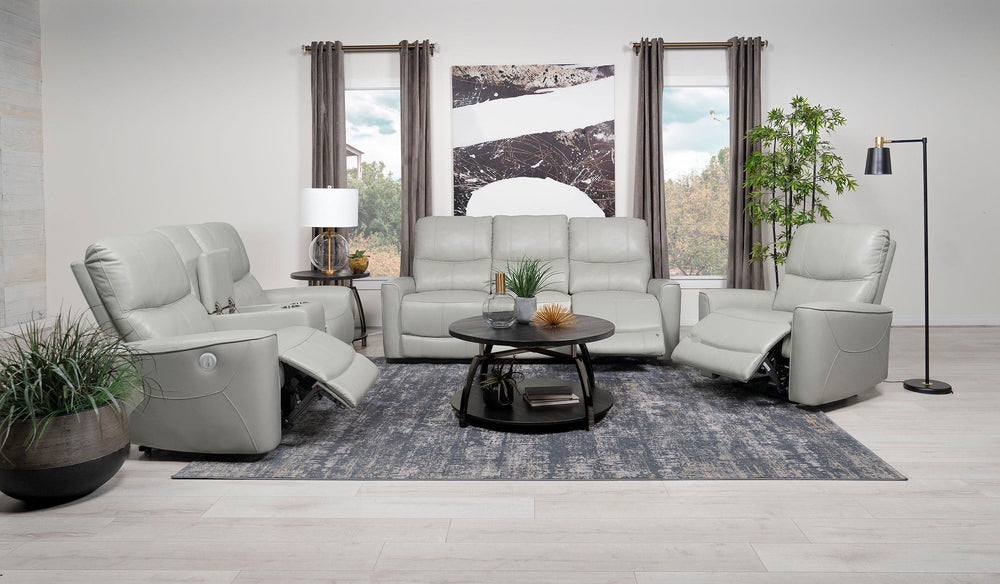Greenfield - Upholstered Power Reclining Sofa - Ivory